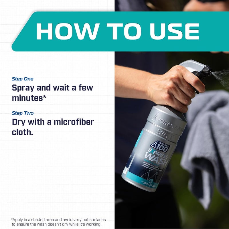 Formula 100 Quick Clean Express Bike Wash – On-the-Go Cleaning for Bicycles & Electric Bikes – Gentle, Effortless, Protects & Preserves Finish - Image 3